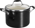 Ceramica Deluxe 6-Quart Stock Pot with Lid - Even Heat, Easy Clean