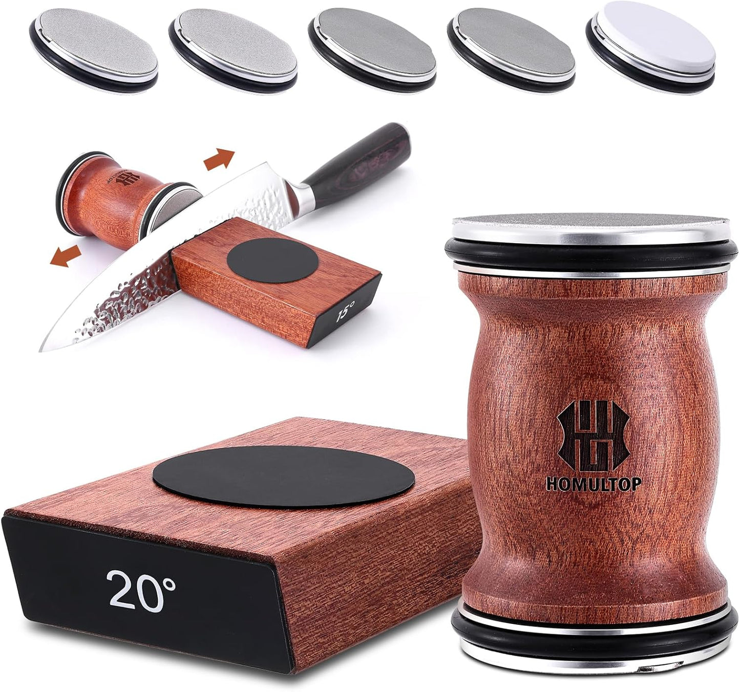 Rolling Knife Sharpener Kit for Precision Kitchen Sharpening