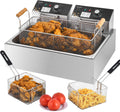 Deep Fryer with Basket for Home and Commercial Use - 24QT