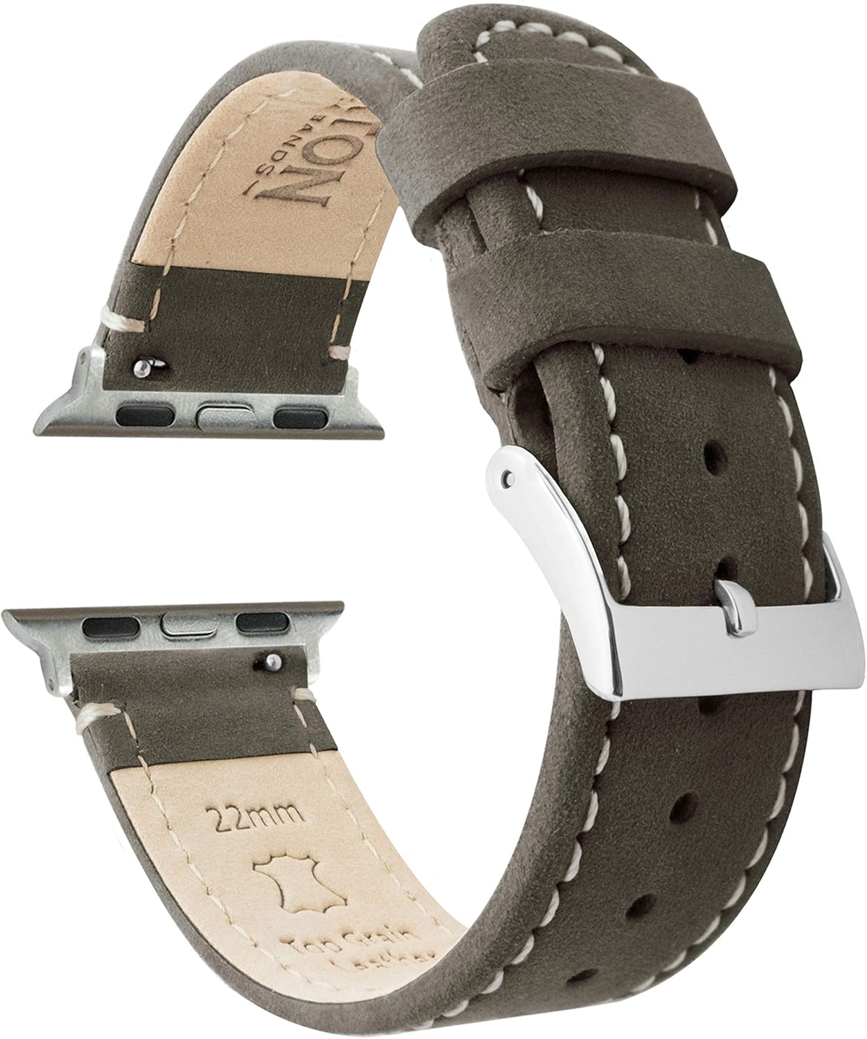 Top Grain Leather Watch Bands for Apple Watch Models by Barton
