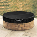 NEVERLAND 46-51 in Round Fire Pit Cover - 600D Waterproof