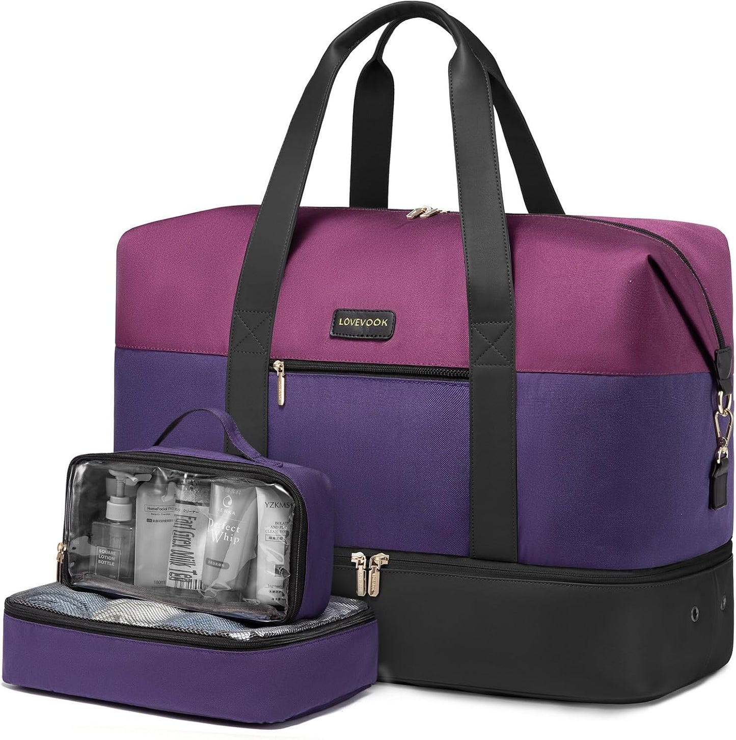 LOVEVOOK Weekender Bag: Stylish Large Travel Duffel for Women