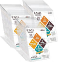 Acrylic Sign Holder 8.5 x 11 in Slanted Back 30 Pack - Clear Display