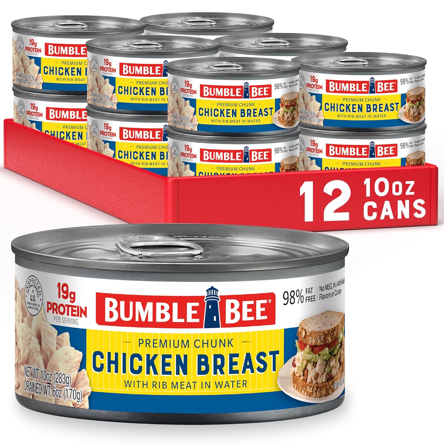 Premium Chicken Breast with Rib Meat - 19g Protein per Serving