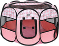 Lucky Monet Foldable Dog Playpen for Indoor and Outdoor Use