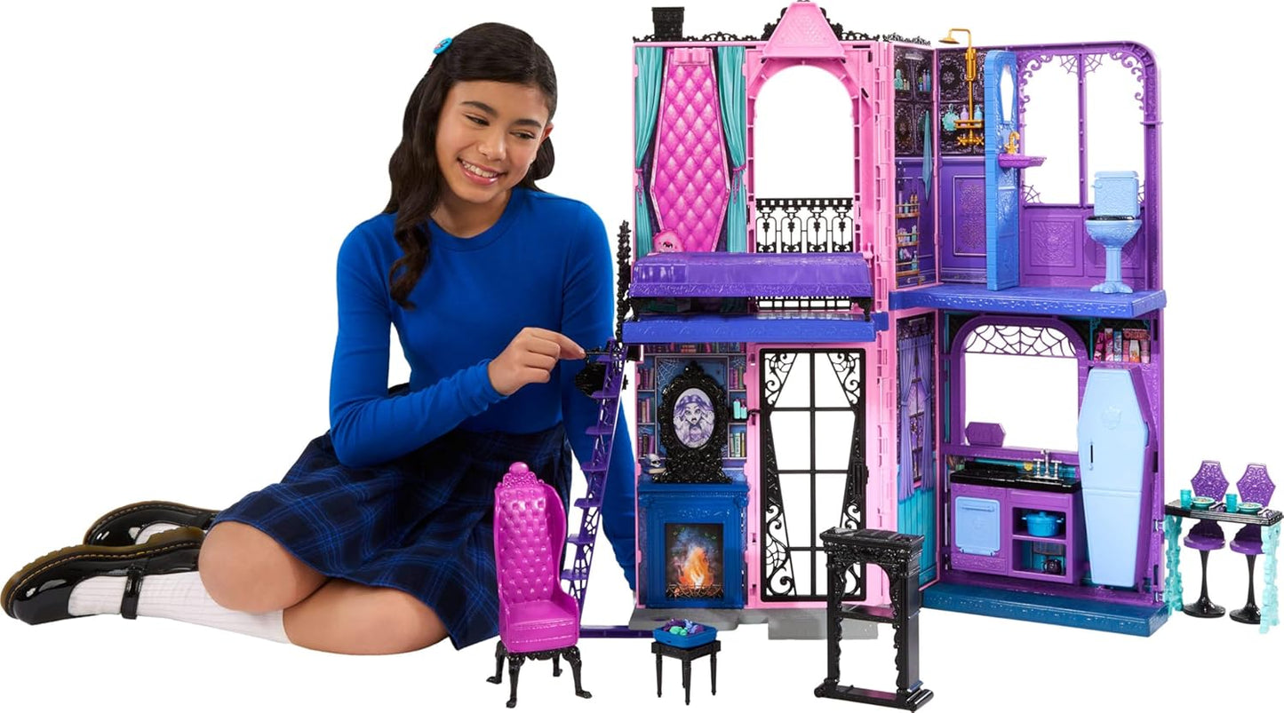 Monster High Boo-tique Hotel Doll House with Spooky Surprises