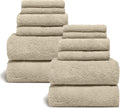 Ultraplush 12-Piece Family Towel Set - Hotel-Weight Comfort