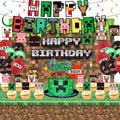 Pixel Birthday Party Decorations Kit - Complete Pixel Theme Set