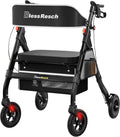 Foldable Rollator Walker with Seat for Seniors - Heavy-Duty 450 lb