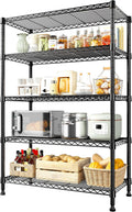 REIBII Storage Shelves 5-Tier Wire Shelving - Heavy Duty 1000LB