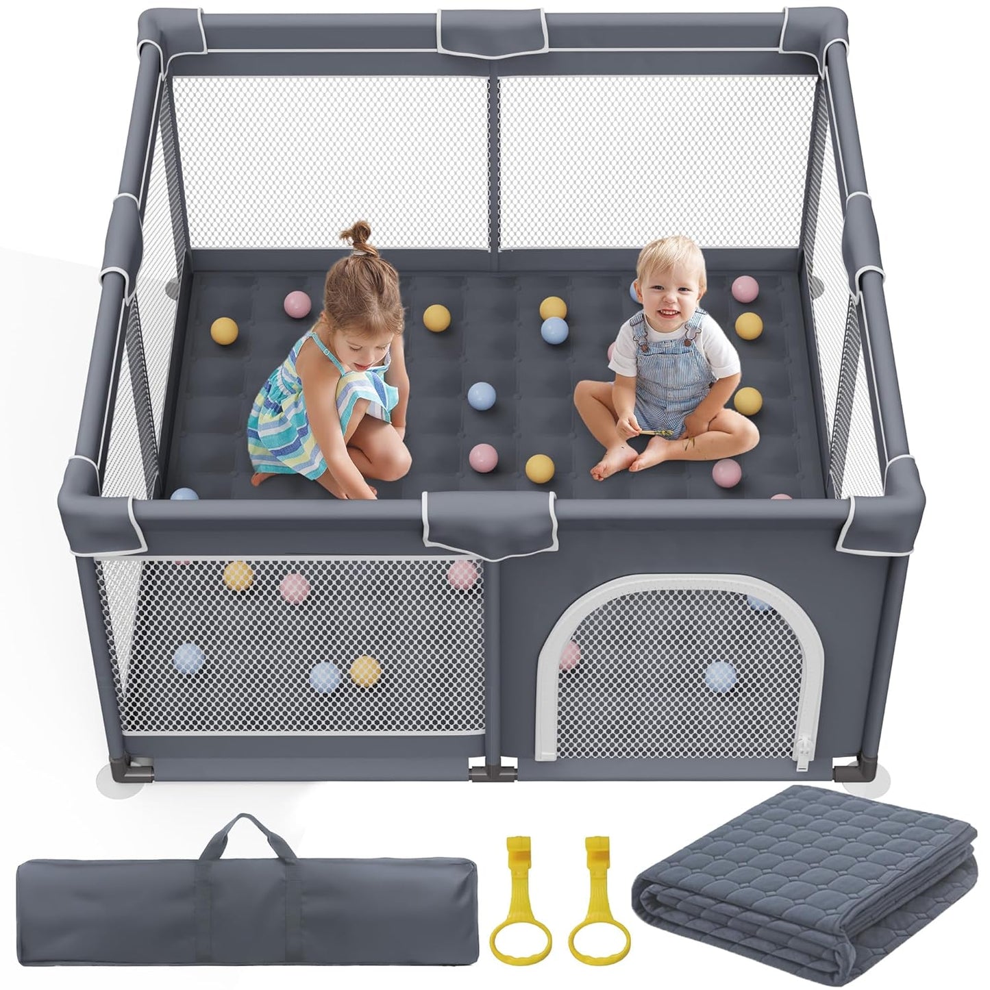 Baby Playpen with Mat for Indoor and Outdoor Fun Activities