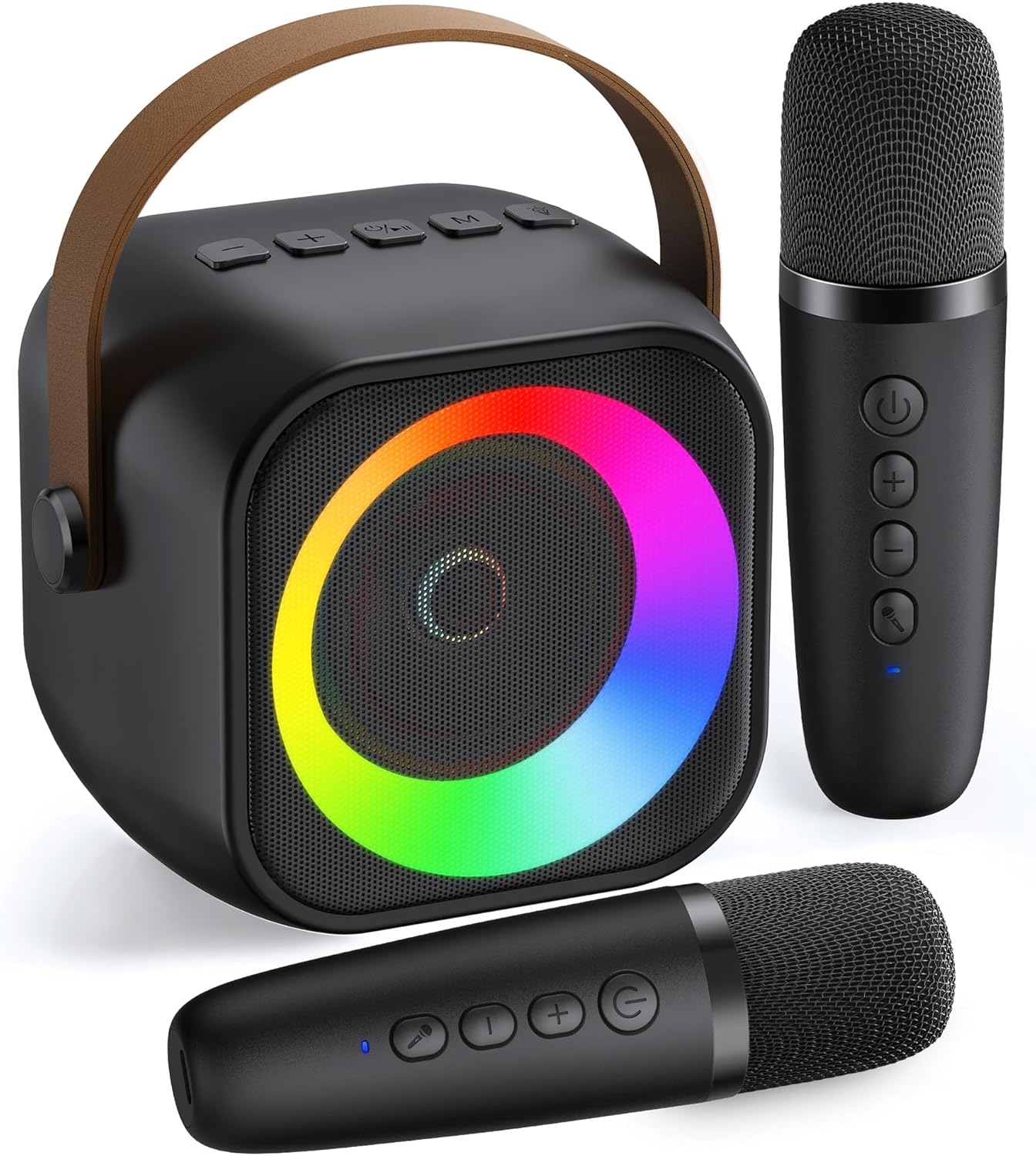 Portable Bluetooth Karaoke Speaker with 2 Mics