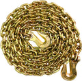 3/8 Chain Trailer Chains with Hooks 20FT - Heavy Duty Tow Log Chain