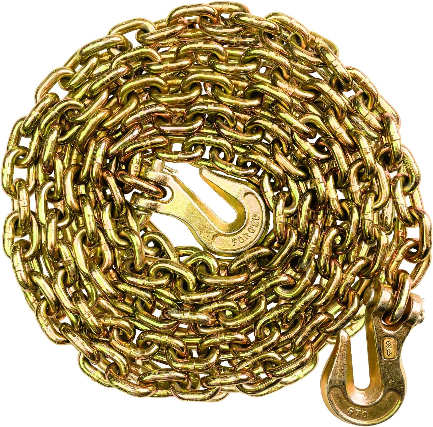 3/8 Chain Trailer Chains with Hooks for Heavy Duty Use