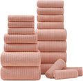 18 Piece Microfiber Towel Set 6 Bath 6 Hand 6 Washcloths - Super Soft