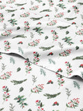 Twin XL Christmas Mistletoe Sheet Set - Cozy Festive 3 Piece