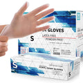 Powder Free Disposable Gloves Small 1000 Count - 4 Mil Clear Vinyl