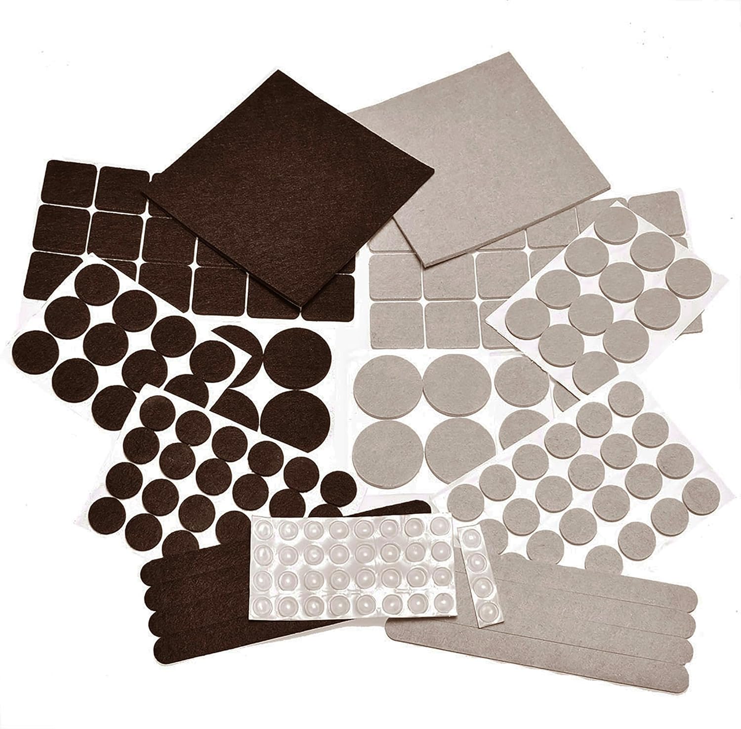 Floor Protector Felt Pads & Noise Reduction Bumpers Set