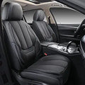 Coverado Front Seat Covers Universal Fit - Breathable Fabric & Leather
