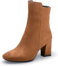 Women's Ada Square Toe Ankle Boots - Low Block Heel