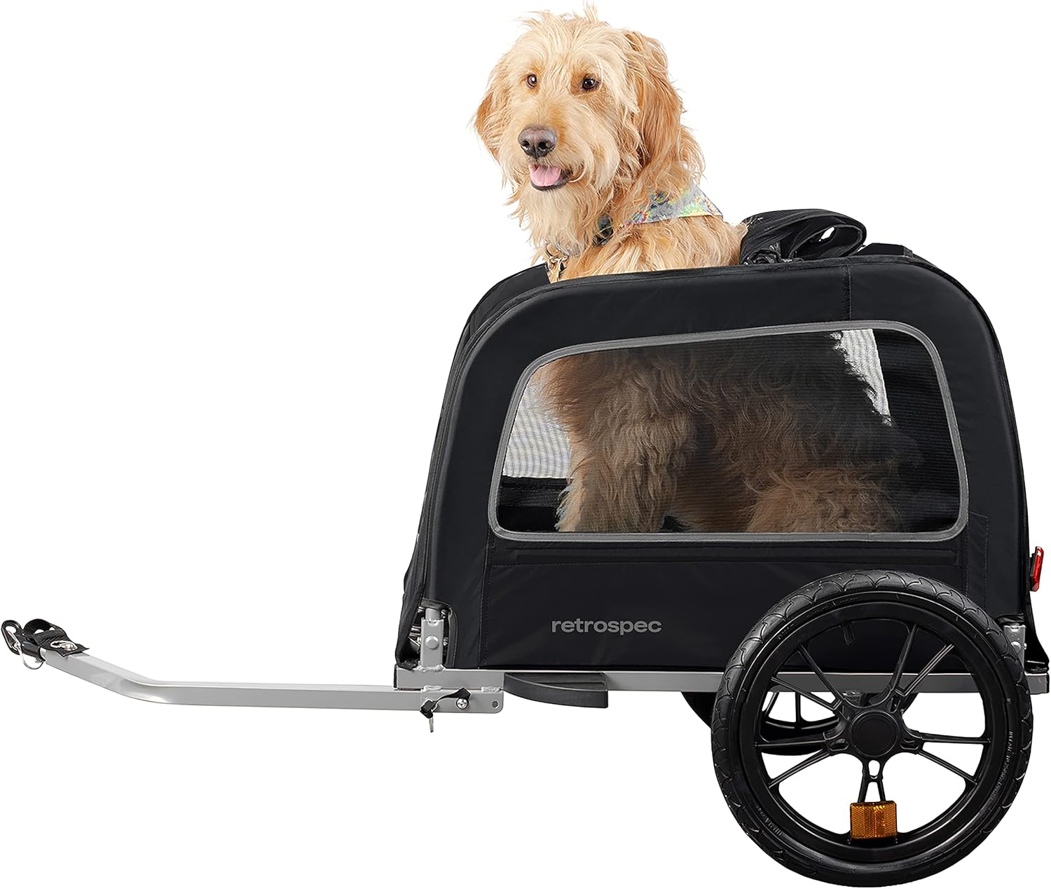 Retrospec Rover Waggin' Pet Bike Trailer with Weather-Resistant Canopy