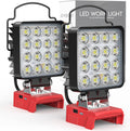 Cordless LED Work Light Compatible with 18V Battery - Bright Portable