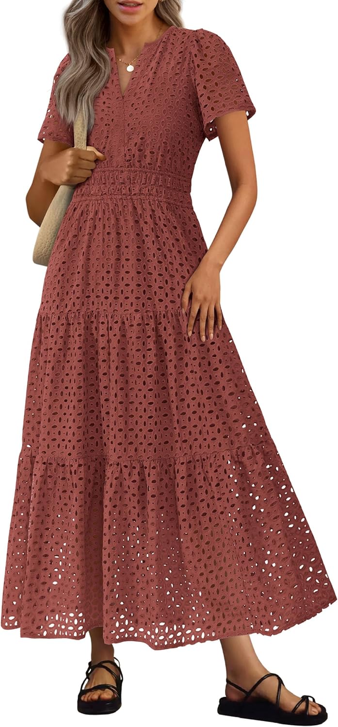 PRETTYGARDEN Womens Summer Maxi Dress for Beach Vacation Fun