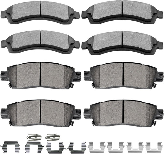 SCITOO D882 D883 Brake Pads Set for Buick and Chevy Models