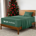 Twin XL Emerald Green Extra Deep Sheets - 3 PC Cooling Set