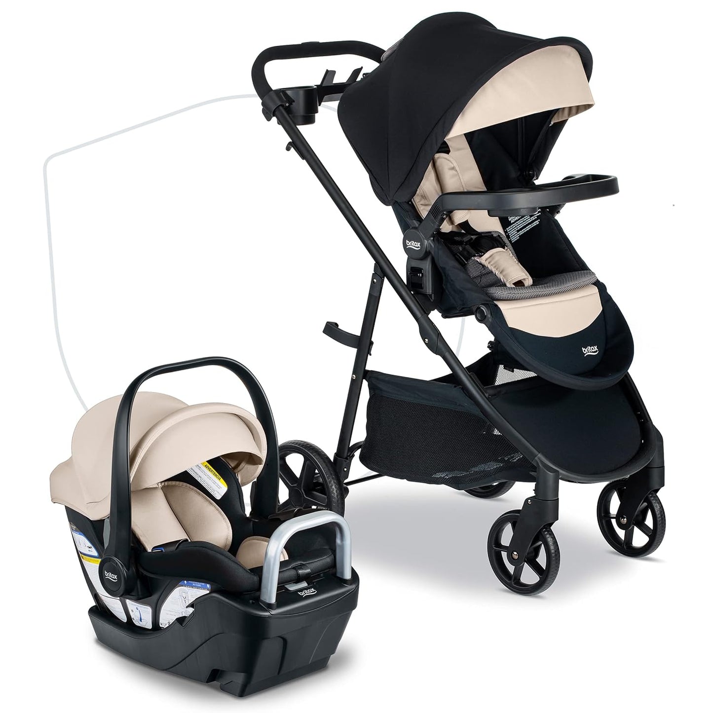 Britax Willow Brook S+ Travel System: ClickTight Safety & All-terrain Comfort