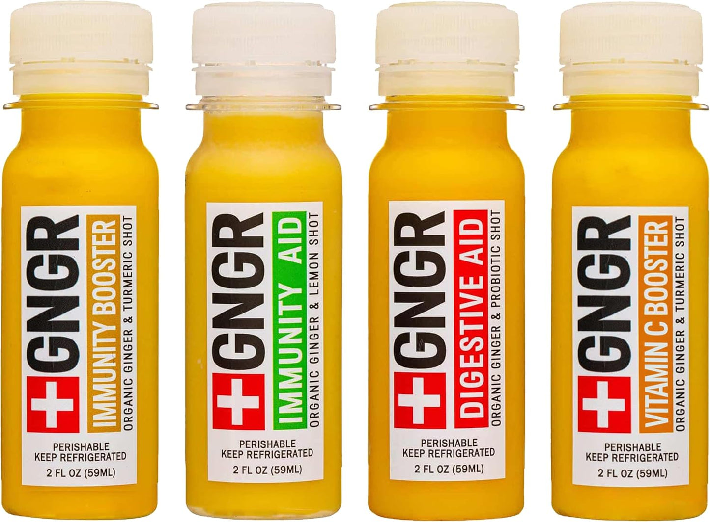 Organic Ginger Shots Variety Pack for Immunity and Digestive Support
