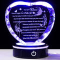Heart Crystal Inspirational Gift for Niece from Auntie Uncle