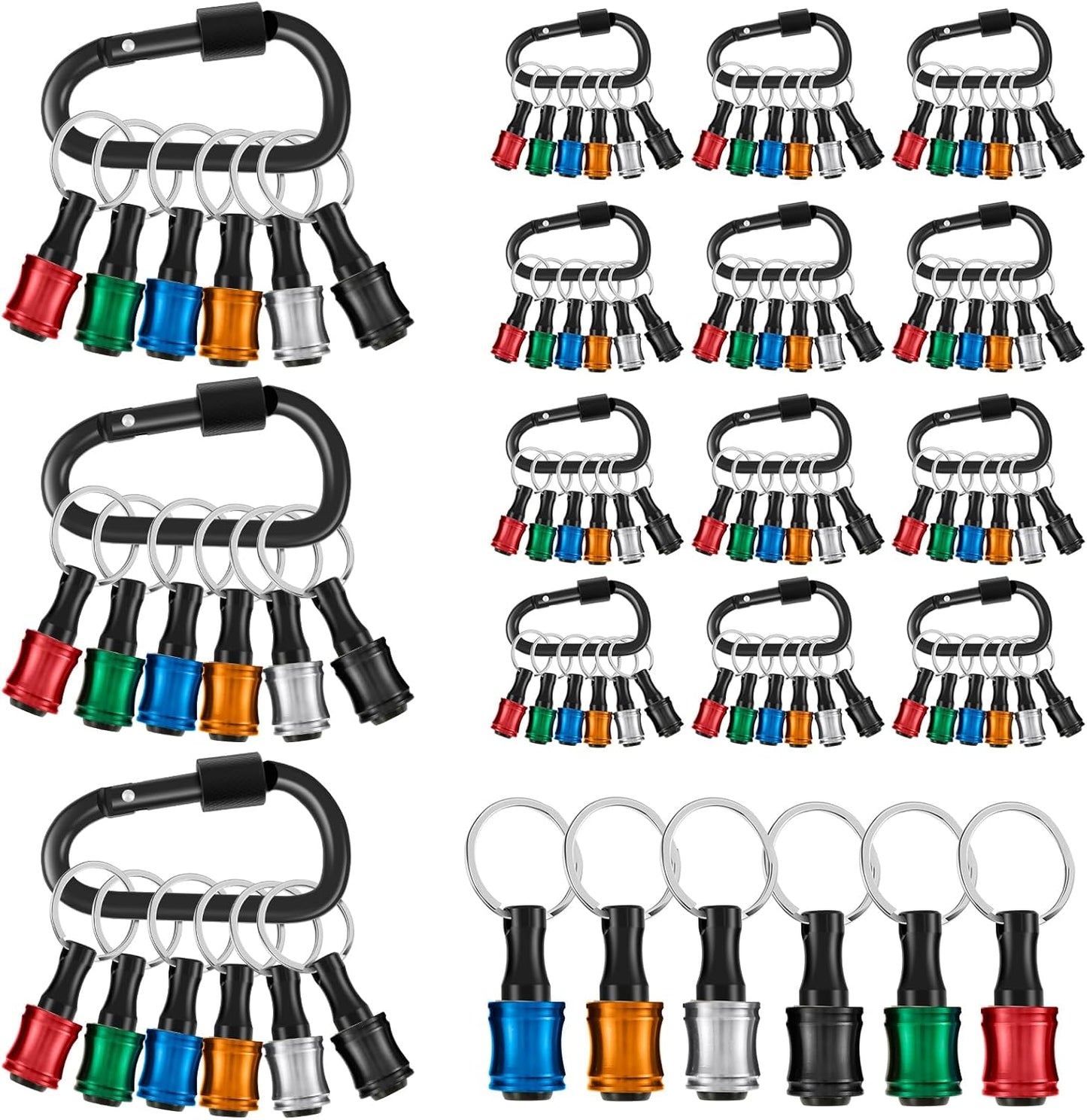 90Pcs 1/4inch Hex Shank Bit Holder for Quick Change and Portability