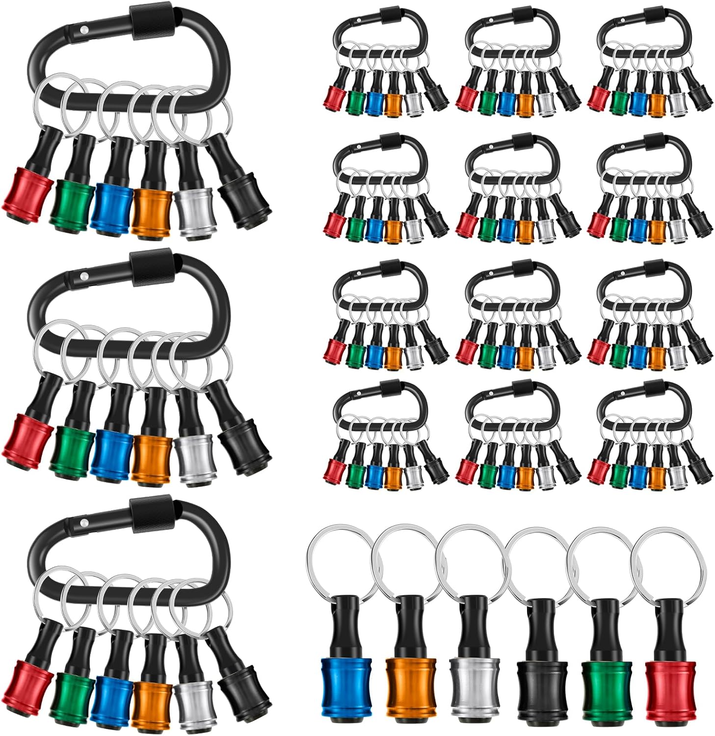 90Pcs 1/4inch Hex Shank Bit Holder for Quick Change and Portability