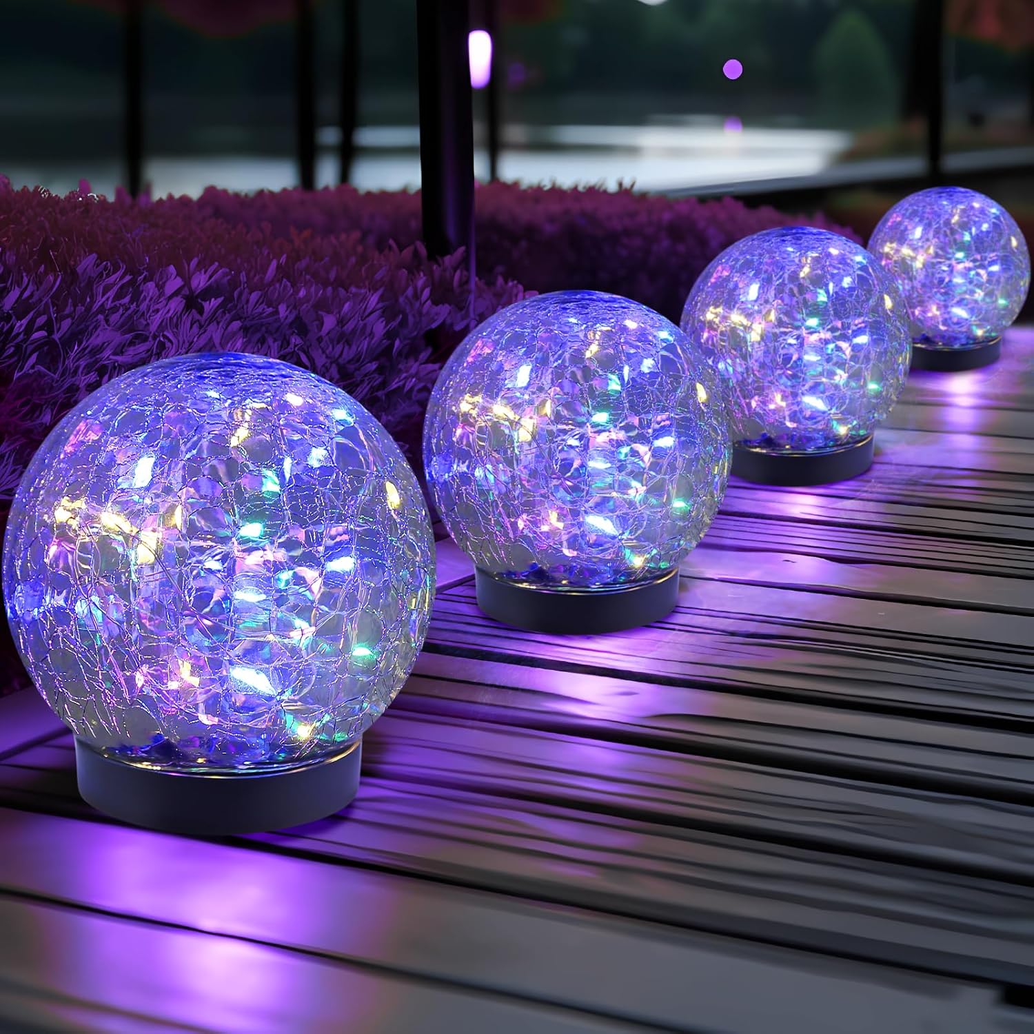 Solar Globe Lights Outdoor Waterproof for Garden and Patio Decor