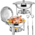 Chafing Dishes for Buffet 2 Pack 6QT Stainless Steel - Reliable Food