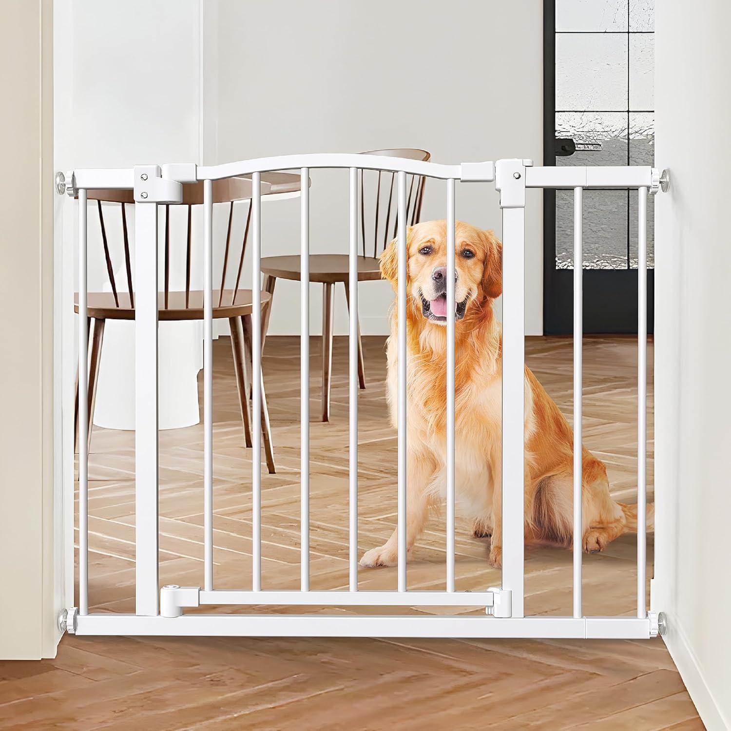 Great Gates Pet Gate - Durable Steel Gate for Stairs and Doorways