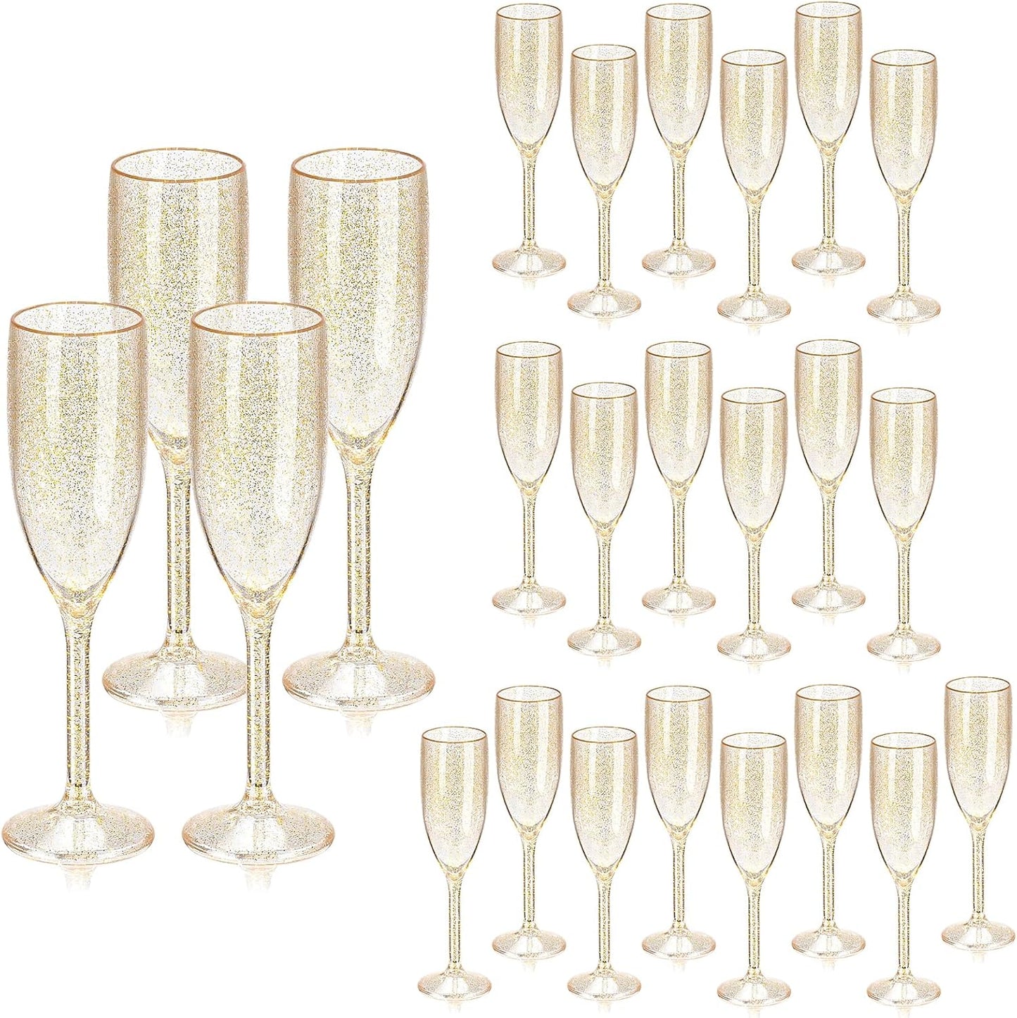 Elegant 24 Pcs Champagne Flutes for Every Celebration