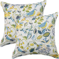 Outdoor/Indoor Throw Pillows Pack of 2 - Waterproof 18x18 Decorative