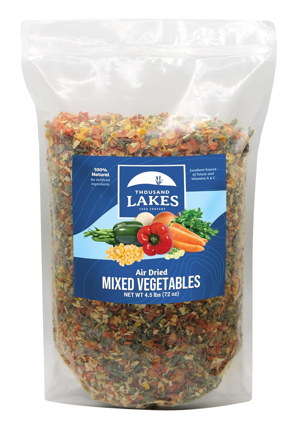 Thousand Lakes Dried Mixed Vegetables Select Soup Blend - 4.5 lbs