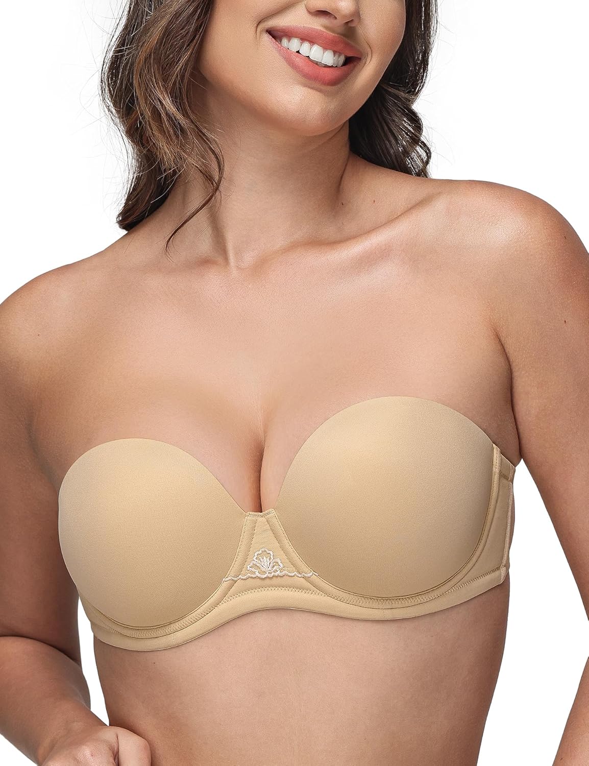 Wingslove Women's Strapless Full Figure Bra for All Occasions