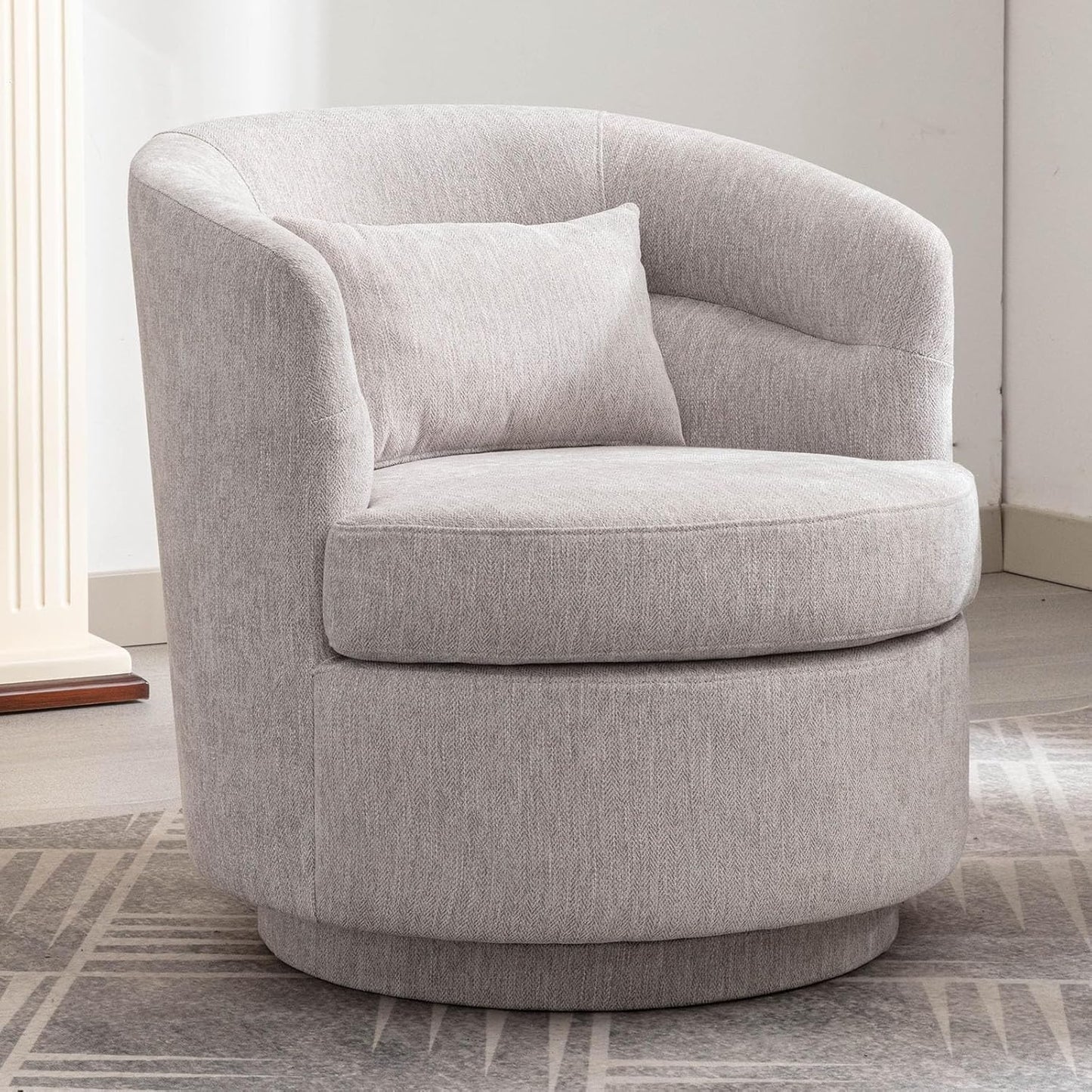 CANMOV 360 Swivel Barrel Chair for Ultimate Comfort