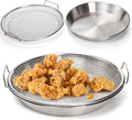 10.3in Kitchen Oil Filter Tray Stainless Steel Mesh Pan - Drains