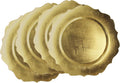 Set of 4 Gold Scallop Charger Plates - Elevate Your Dining Experience!