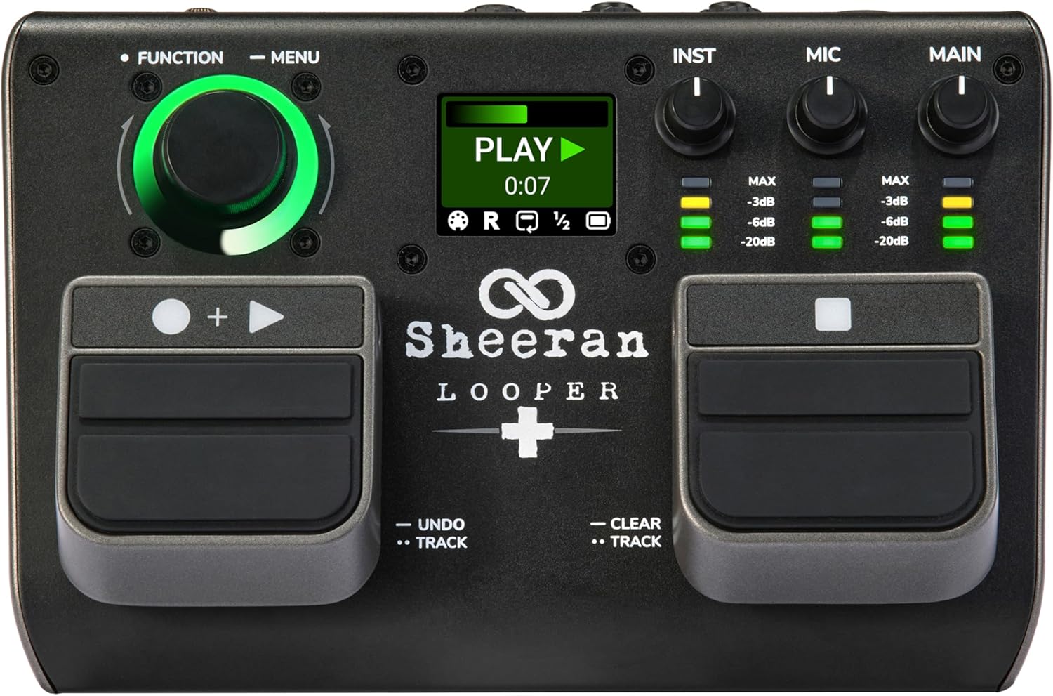 SHEERAN LOOPER Dual Track Pedal for Guitar, Bass, and Vocals