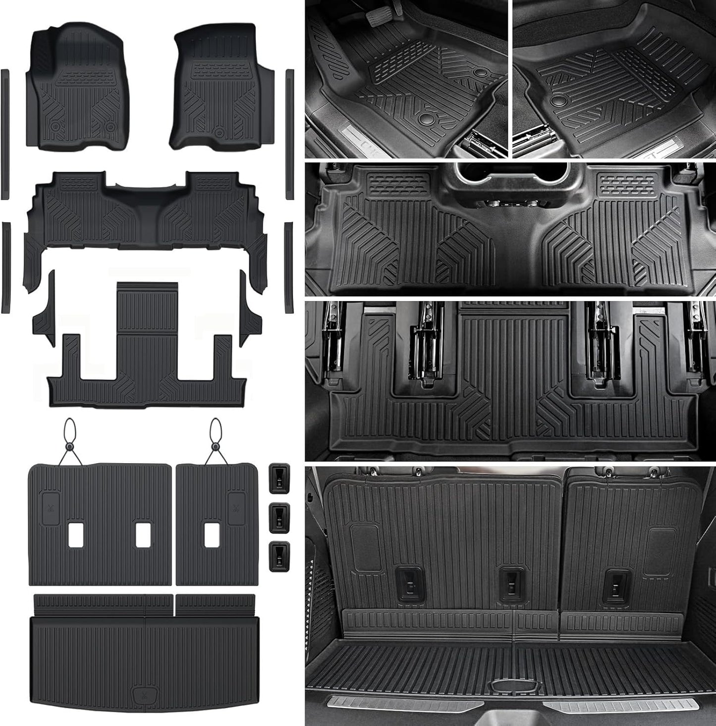 Custom Fit Floor Mats Set for 2021-2026 Chevy Tahoe/Yukon