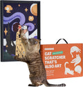 Framed Sisal Wall Cat Scratcher 14x20 in - Renter Friendly Decor