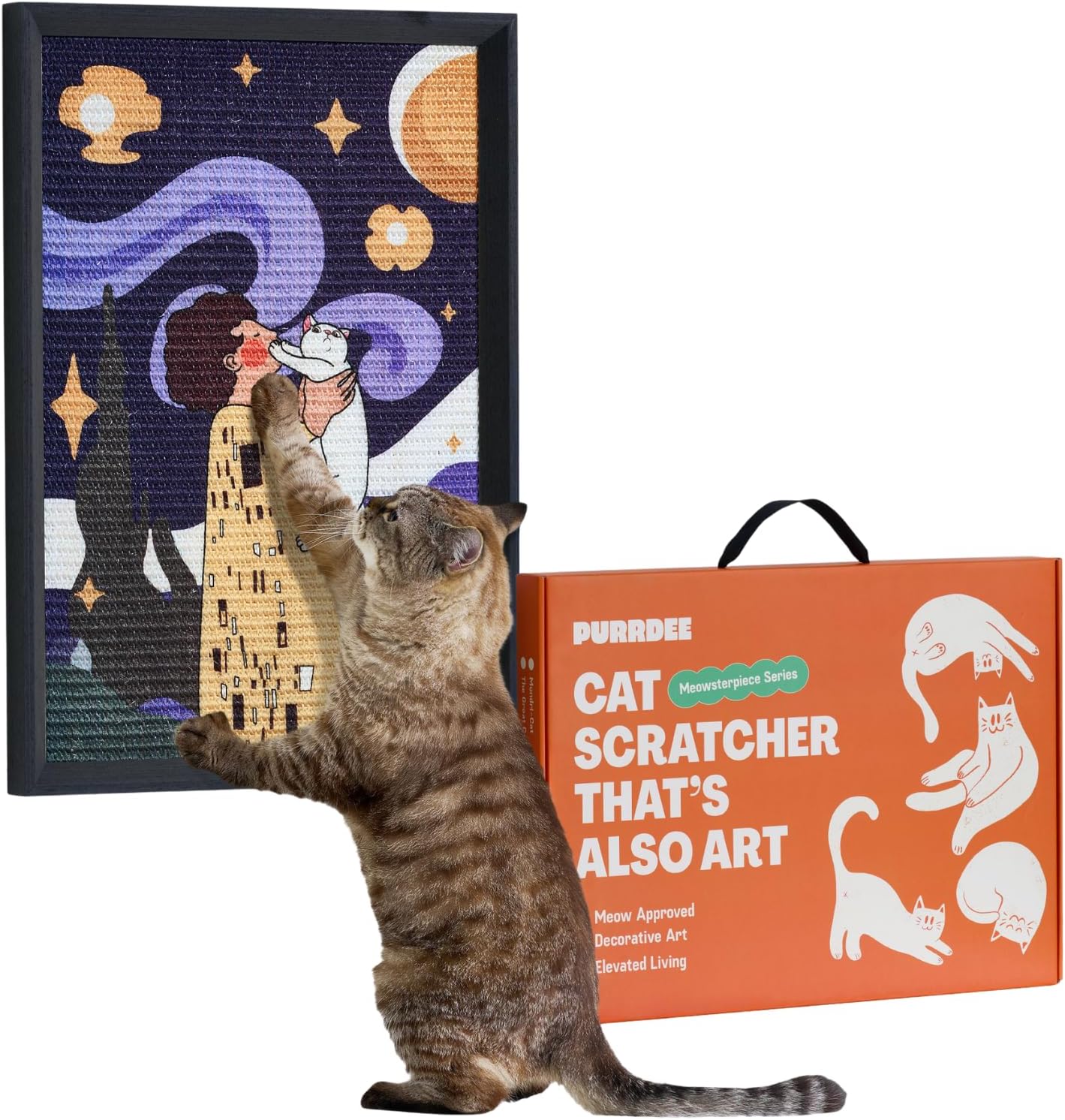 Decorative Wall Art Cat Scratcher for Stylish Home Spaces