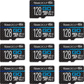 TEAMGROUP GO Card 128GB 10 Pack Micro SDXC UHS-I U3 V30 - Fast 4K