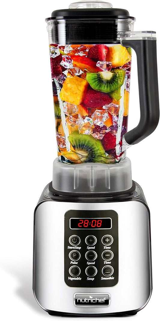 NutriChef 1.7L Digital Blender - Professional Smoothies & Shakes